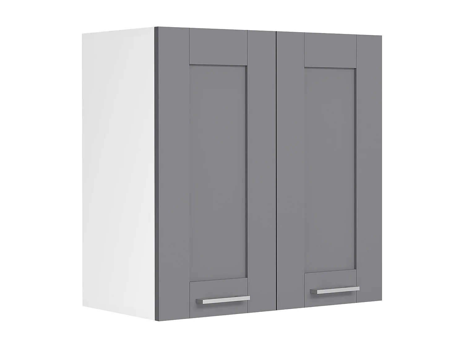 Kitchen furniture hanging cabinet Colura White / Anthracite H. 60 x W. 60 x D. 31 cm