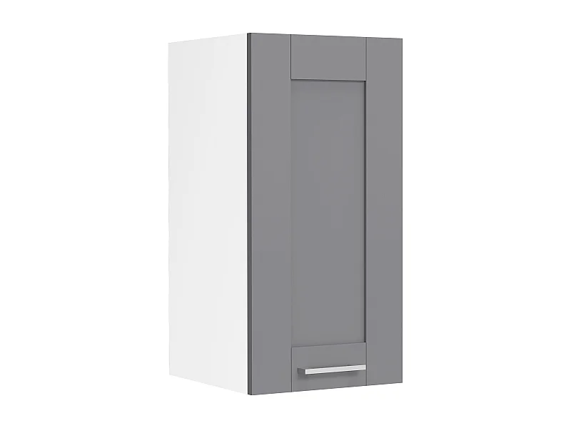 Kitchen furniture hanging cabinet Colura White / Anthracite H. 60 x W. 30 x D. 31 cm