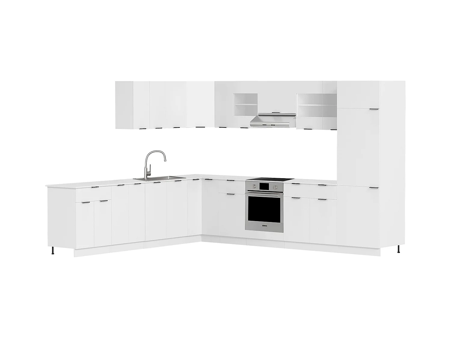 Mobiliário de cozinha pendurado Fasola Branco A. 60 x L. 60 x P. 31 cm