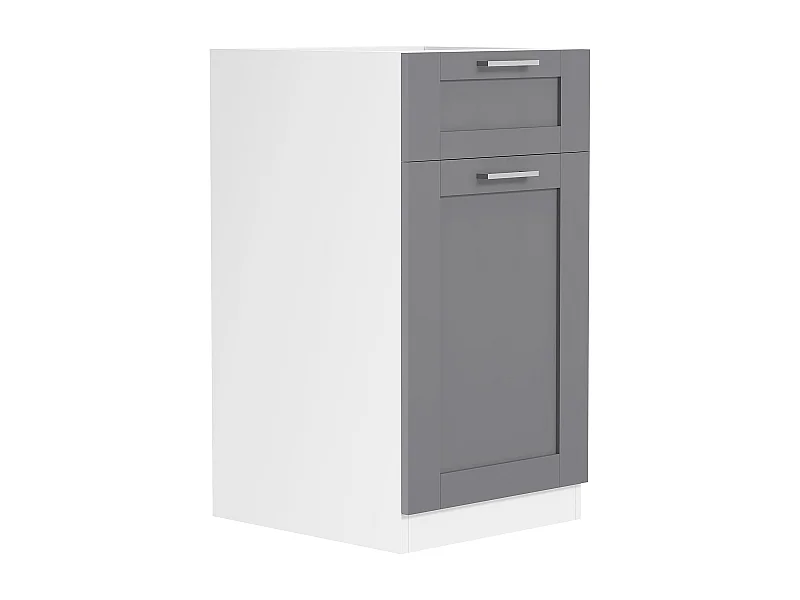 Kitchen furniture cabinet Colura White / Anthracite H. 82 x W. 40 x D. 46 cm