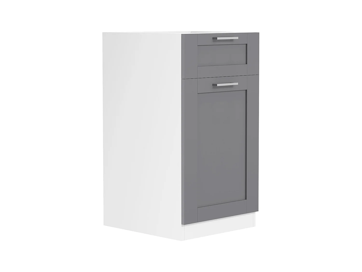 Kitchen furniture cabinet Colura White / Anthracite H. 82 x W. 40 x D. 46 cm