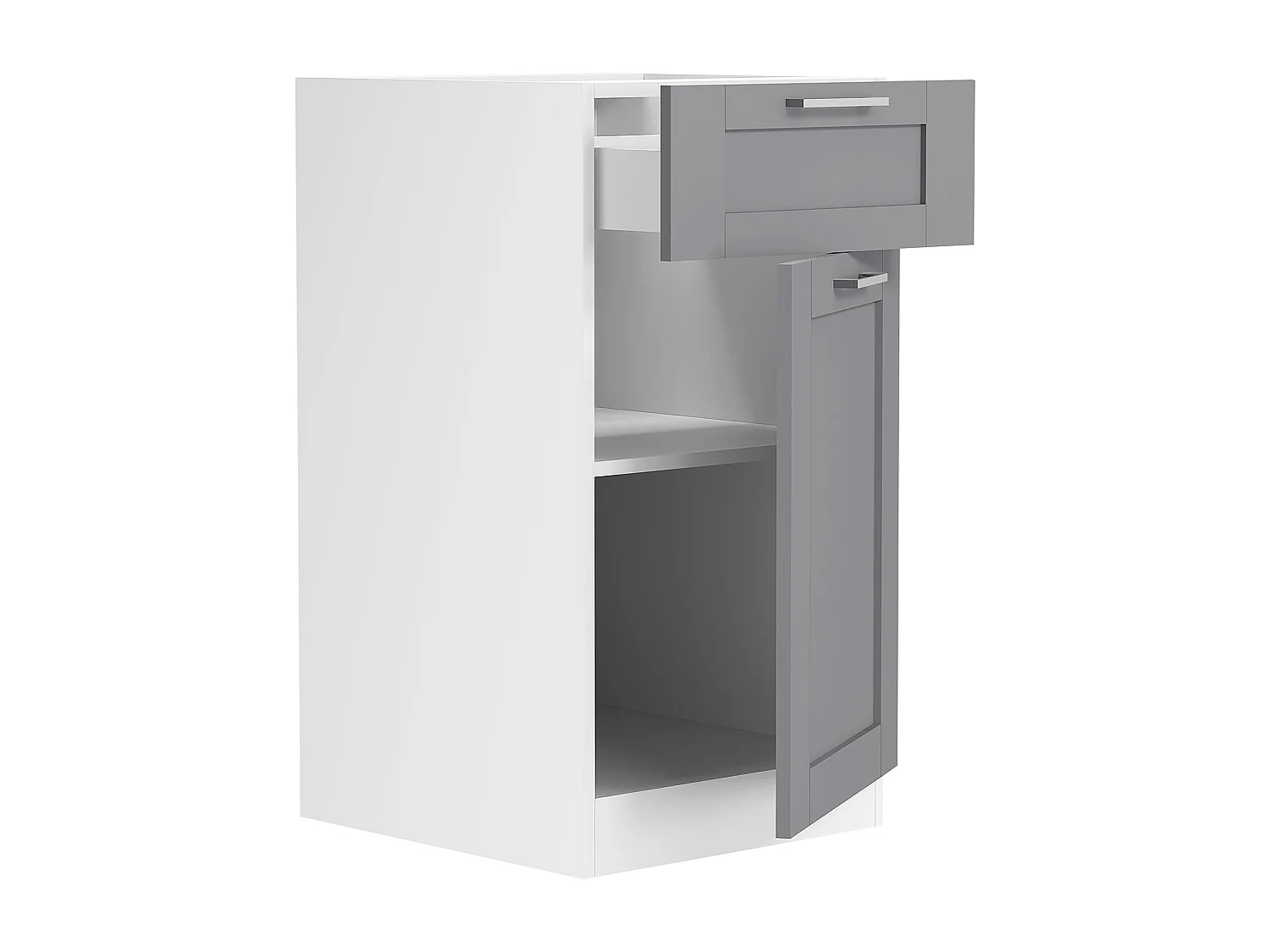 Mobiliário de cozinha Colura Branco/antracite A. 82 x L. 40 x P. 46 cm