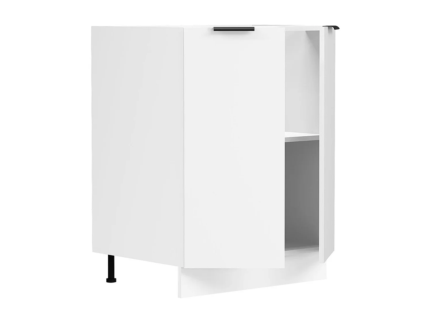 Kitchen furniture cabinet Fasola White H. 82 x W. 60 x D. 46 cm