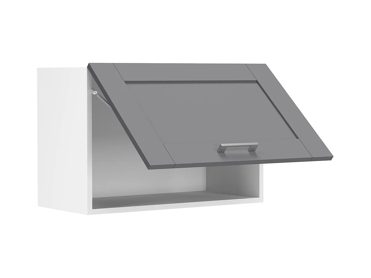 Kitchen furniture hanging cabinet Colura White / Anthracite H. 40 x W. 60 x D. 31 cm