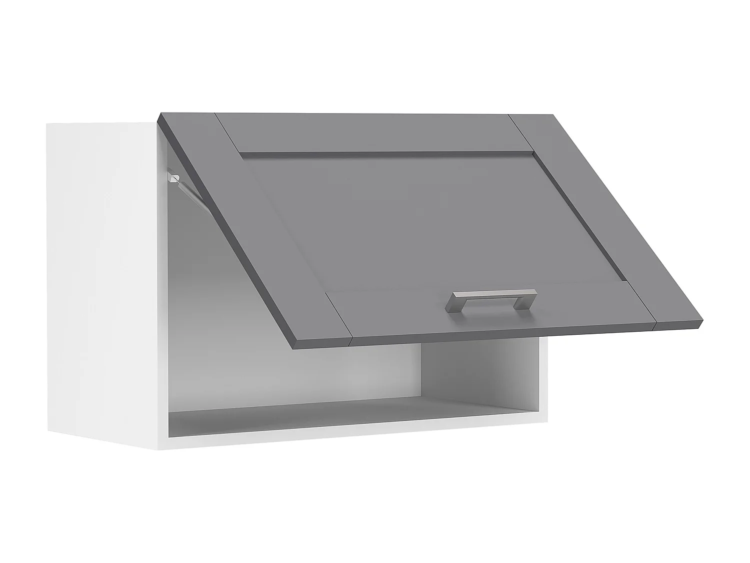 Kitchen furniture hanging cabinet Colura White / Anthracite H. 40 x W. 60 x D. 31 cm