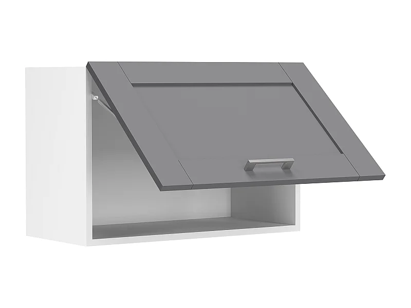 Kitchen furniture hanging cabinet Colura White / Anthracite H. 40 x W. 60 x D. 31 cm