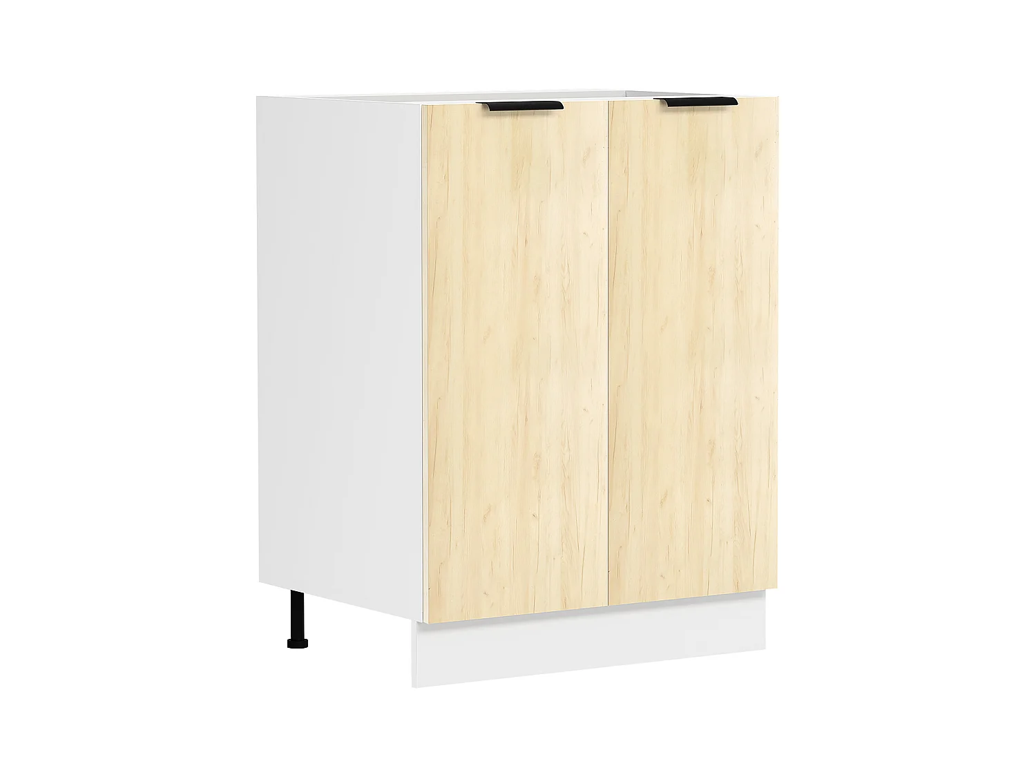 Kitchen furniture cabinet Fasola White / Honey oak H. 82 x W. 60 x D. 46 cm