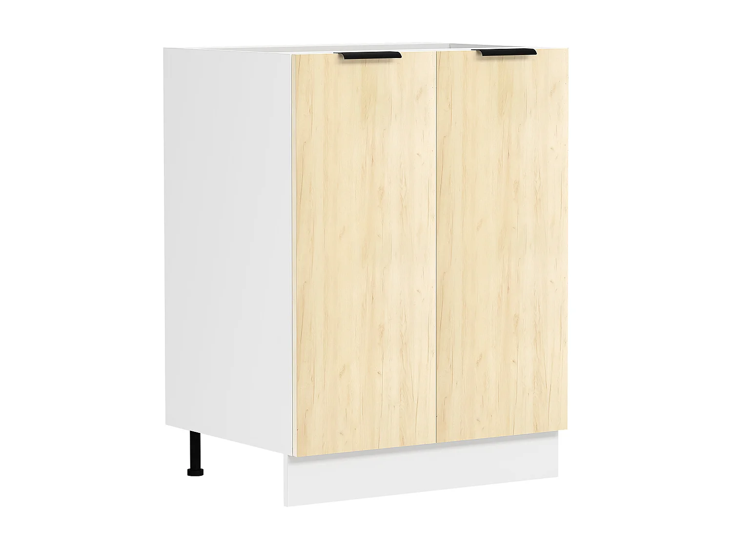 Kitchen furniture cabinet Fasola White / Honey oak H. 82 x W. 60 x D. 46 cm