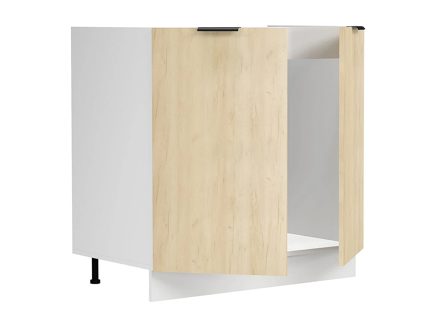Kitchen furniture cabinet Fasola White / Honey oak H. 82 x W. 80 x D. 46 cm