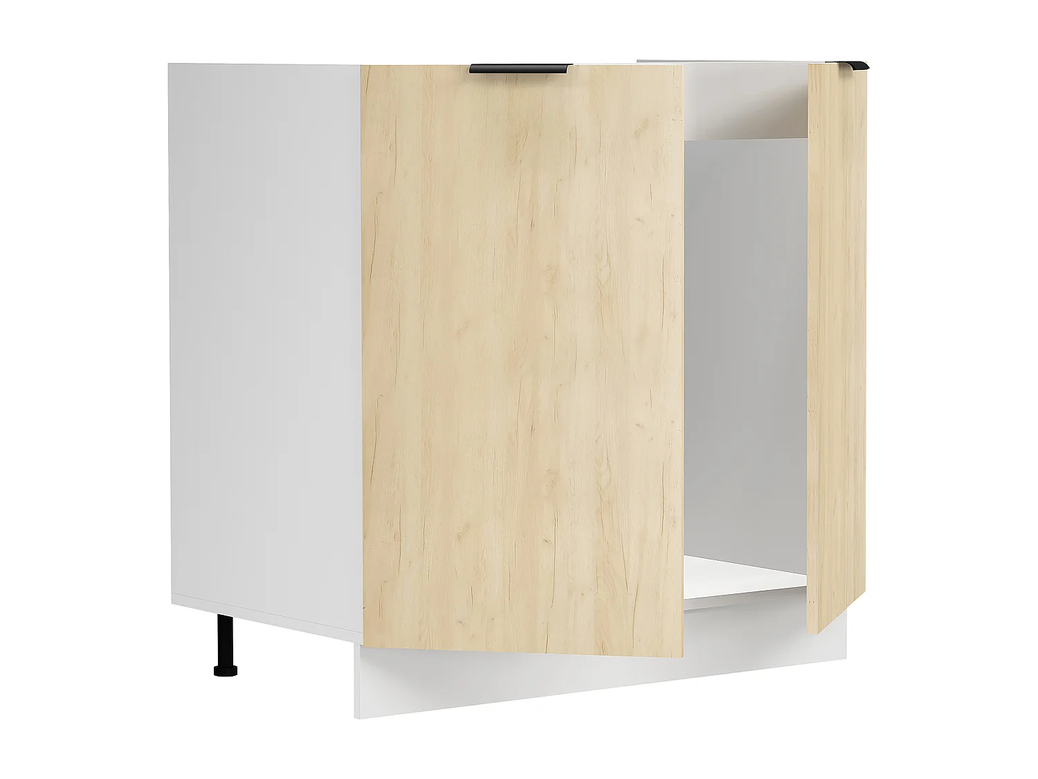 Kitchen furniture cabinet Fasola White / Honey oak H. 82 x W. 80 x D. 46 cm