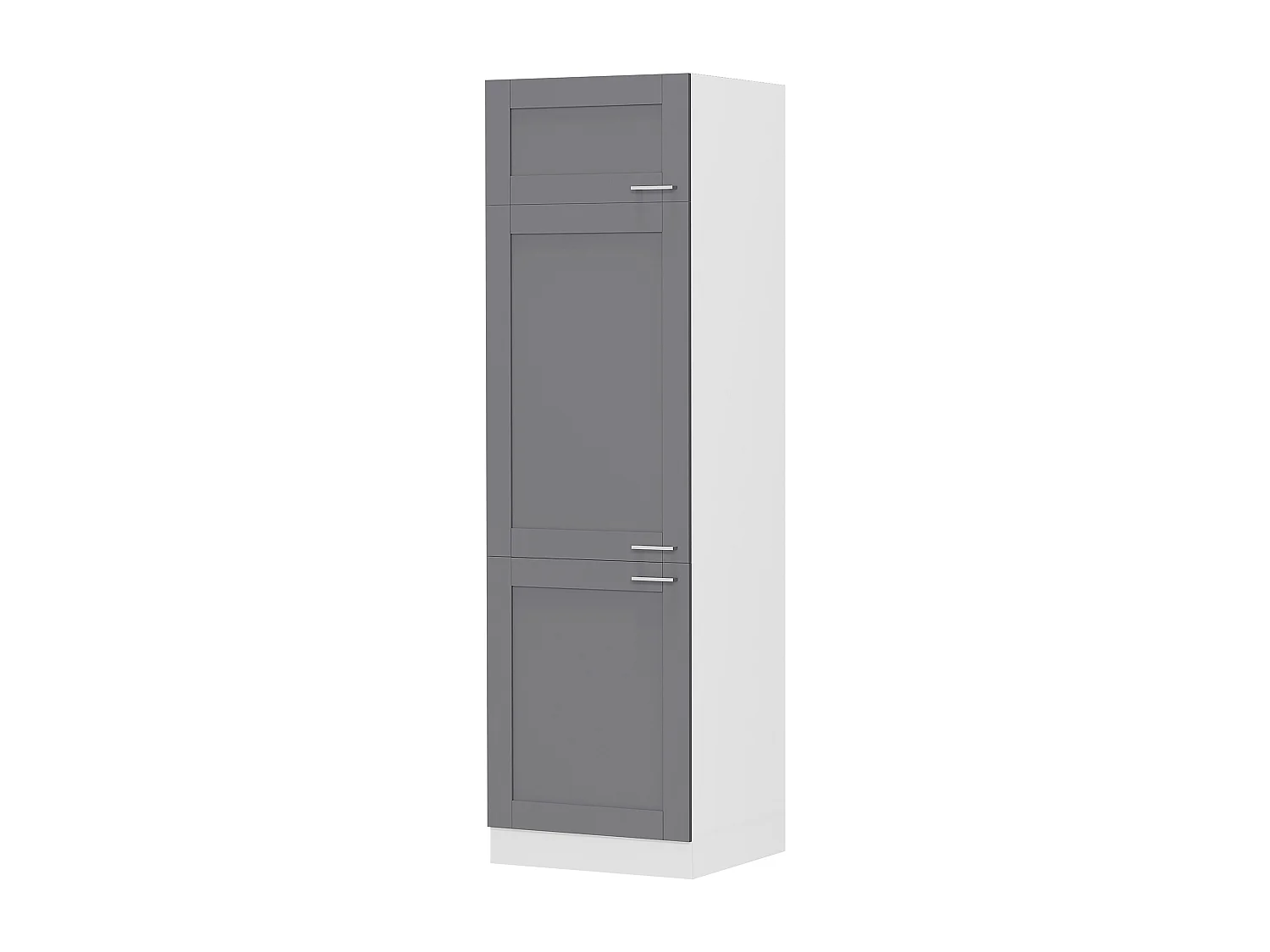 Kitchen furniture cabinet Colura White / Anthracite H. 207 x W. 60 x D. 57 cm