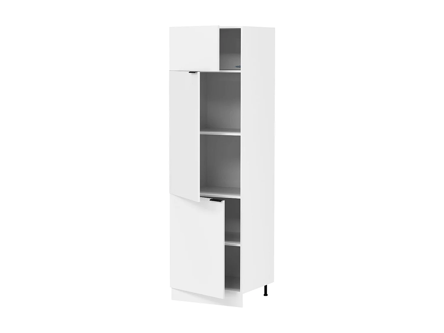 Kitchen furniture cabinet Fasola White H. 207 x W. 60 x D. 57 cm