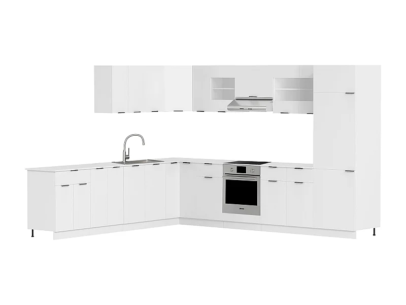 Kitchen furniture hanging cabinet Fasola White H. 60 x W. 57 x D. 57 cm