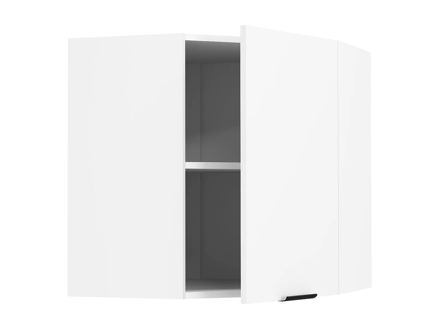 Kitchen furniture hanging cabinet Fasola White H. 60 x W. 57 x D. 57 cm