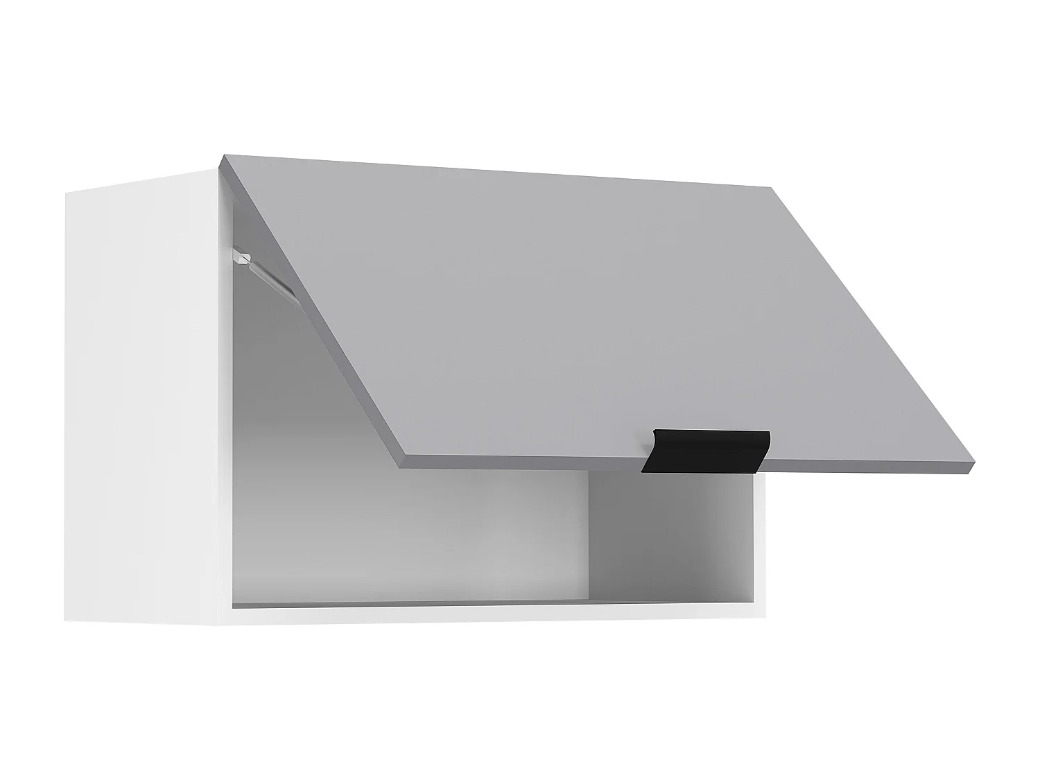 Kitchen furniture hanging cabinet Fasola White / Anthracite H. 40 x W. 60 x D. 31 cm