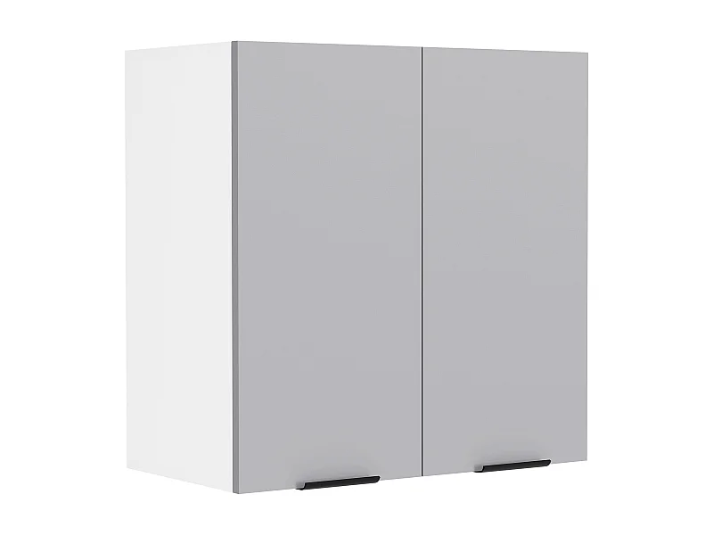 Kitchen furniture hanging cabinet Fasola White / Anthracite H. 60 x W. 60 x D. 31 cm