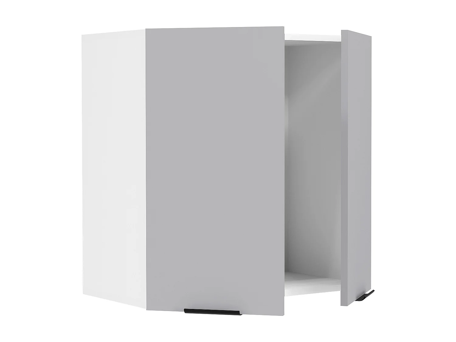 Mobiliário de cozinha pendurado Fasola Branco/antracite A. 60 x L. 60 x P. 31 cm