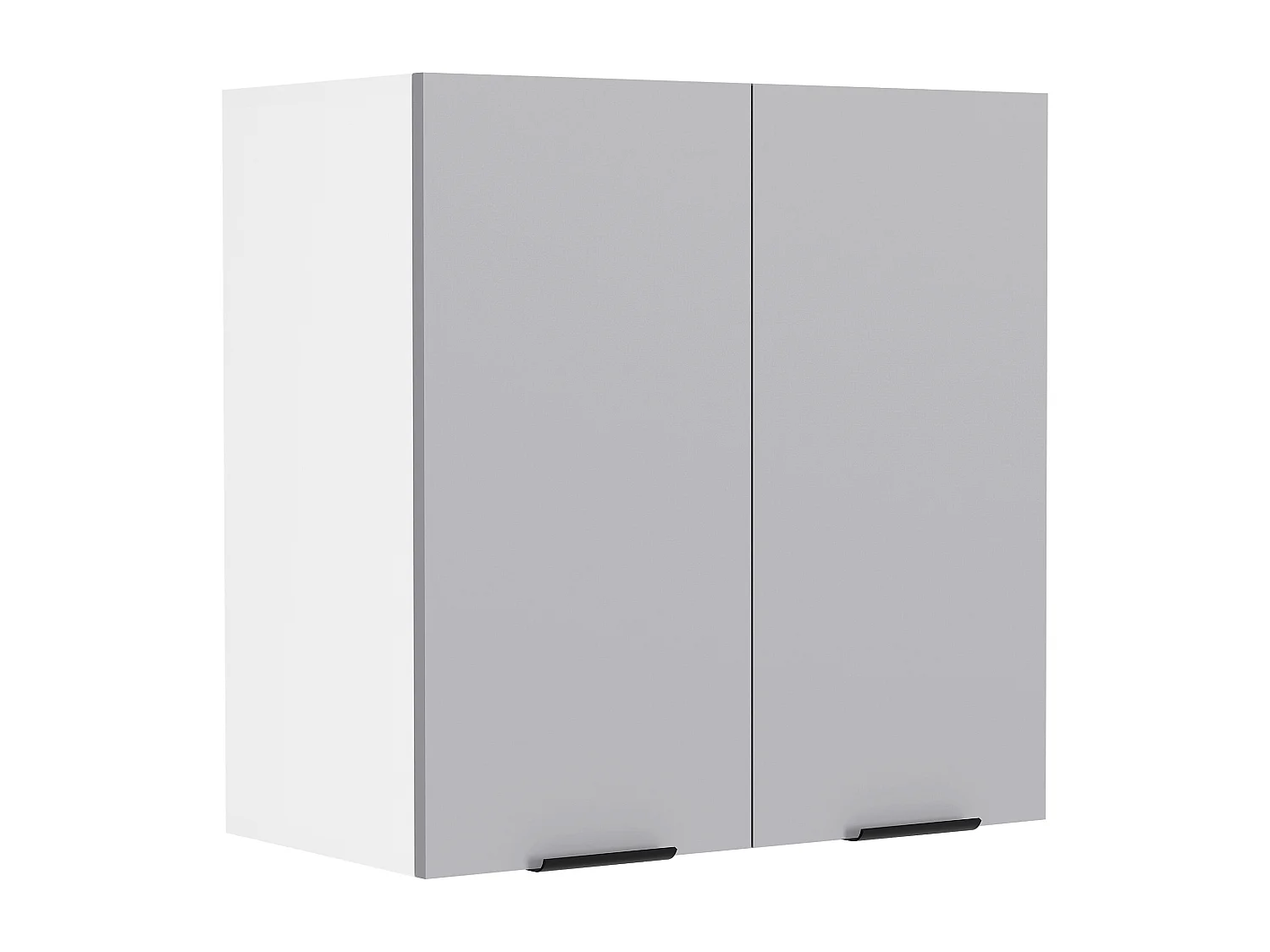 Kitchen furniture hanging cabinet Fasola White / Anthracite H. 60 x W. 60 x D. 31 cm
