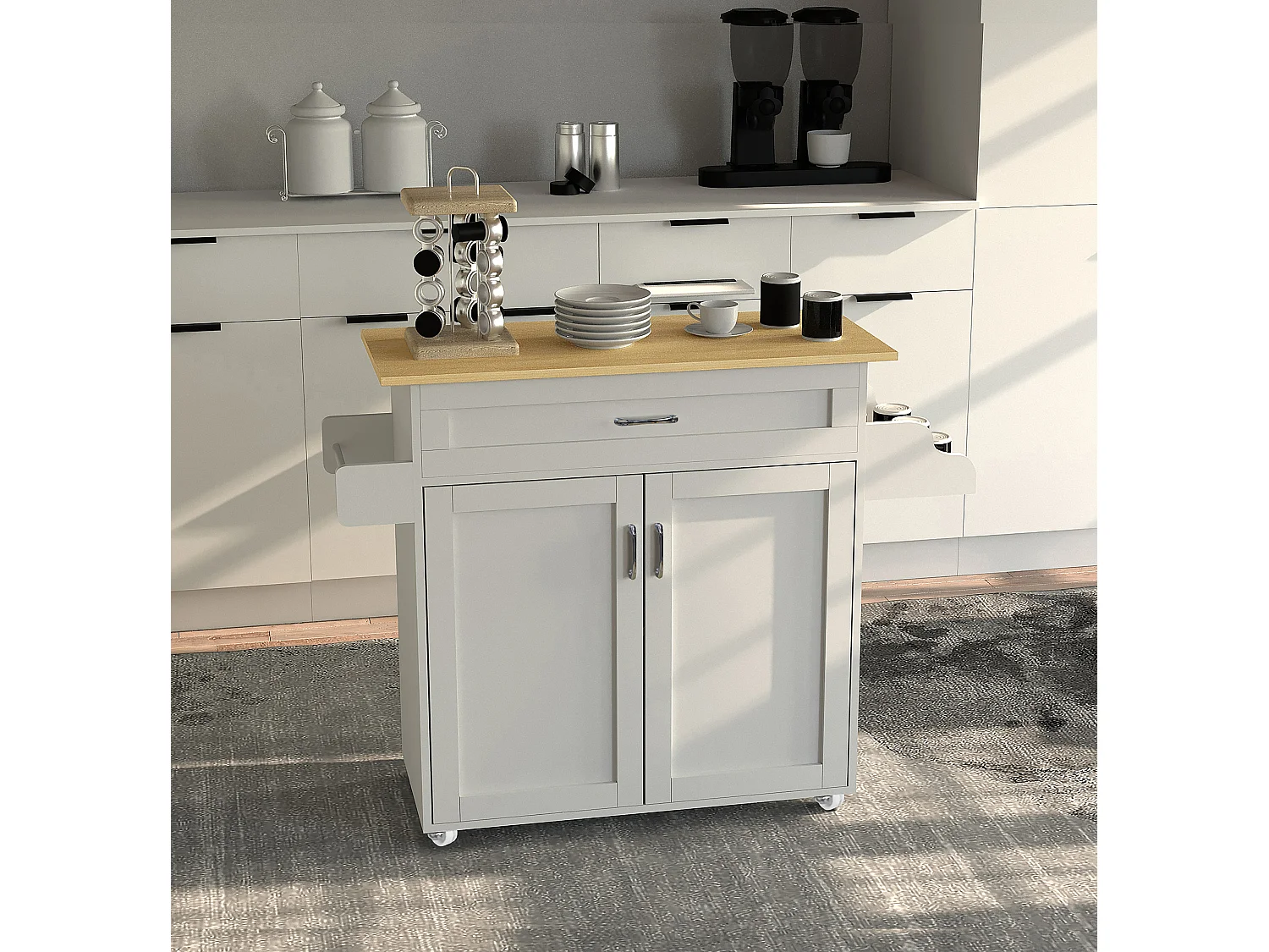 Wózek kuchenny serwujący wózek Rolls Pastano