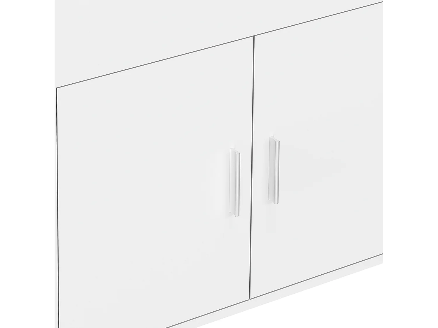 Kitchen furniture serving trolley Kiola White H. 92 x W. 59 x D. 40 cm