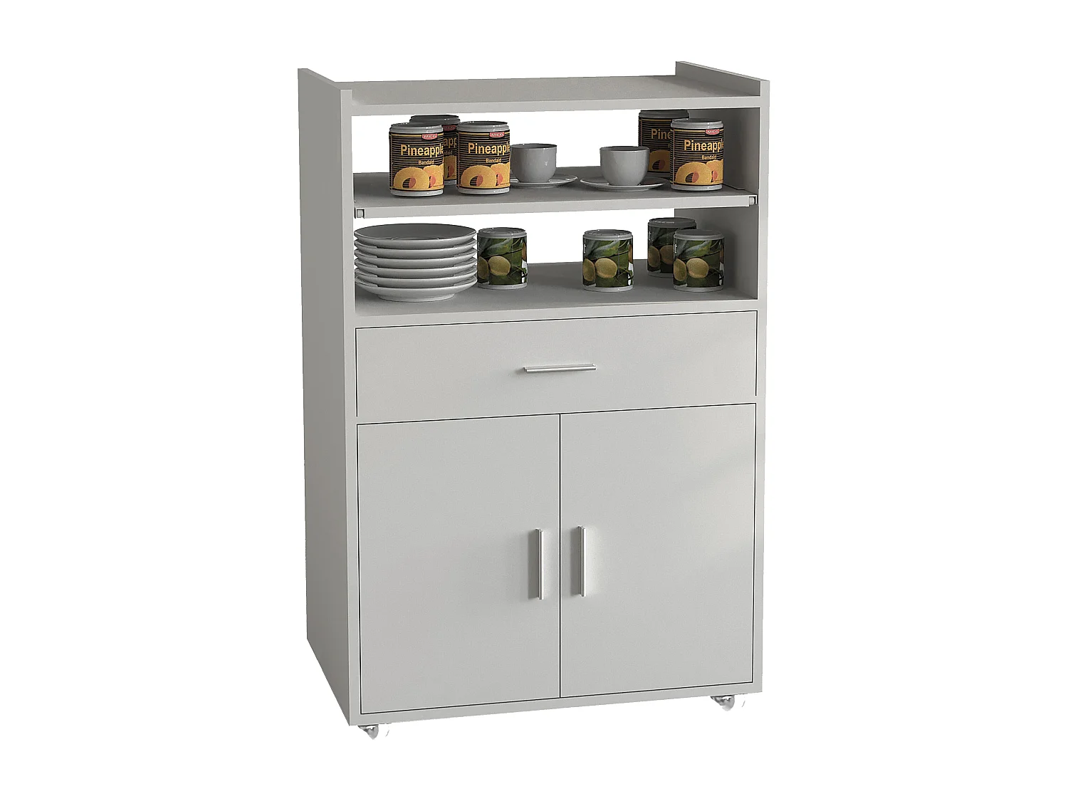 Carrello da cucina che serve rulli per carrelli Kiola