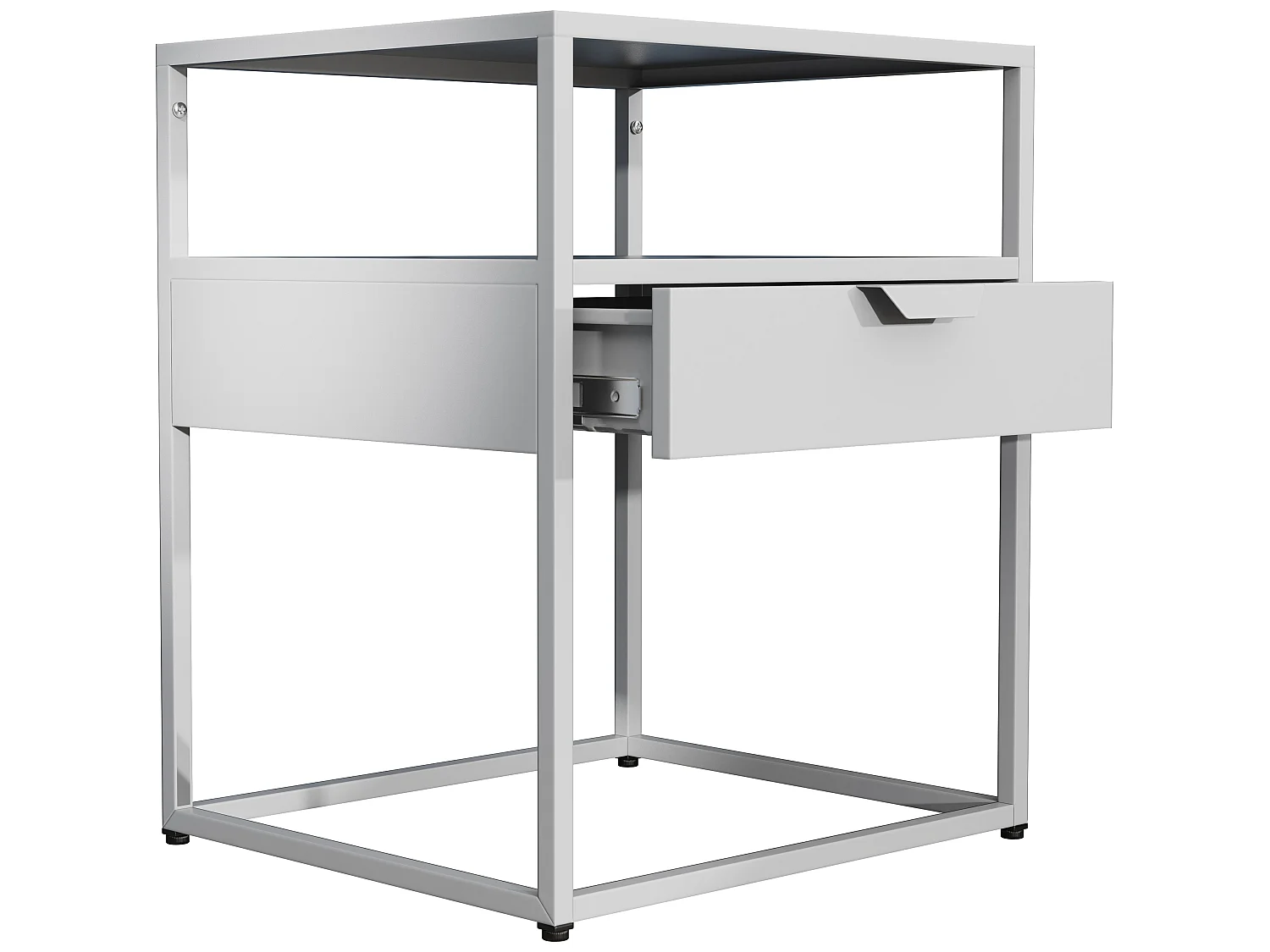 Metall Nachttisch Beistelltisch Schublade Flokas M