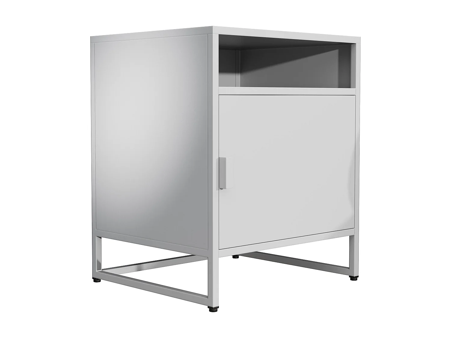 bedside table Flokas White H. 55 x W. 45 x D. 40 cm