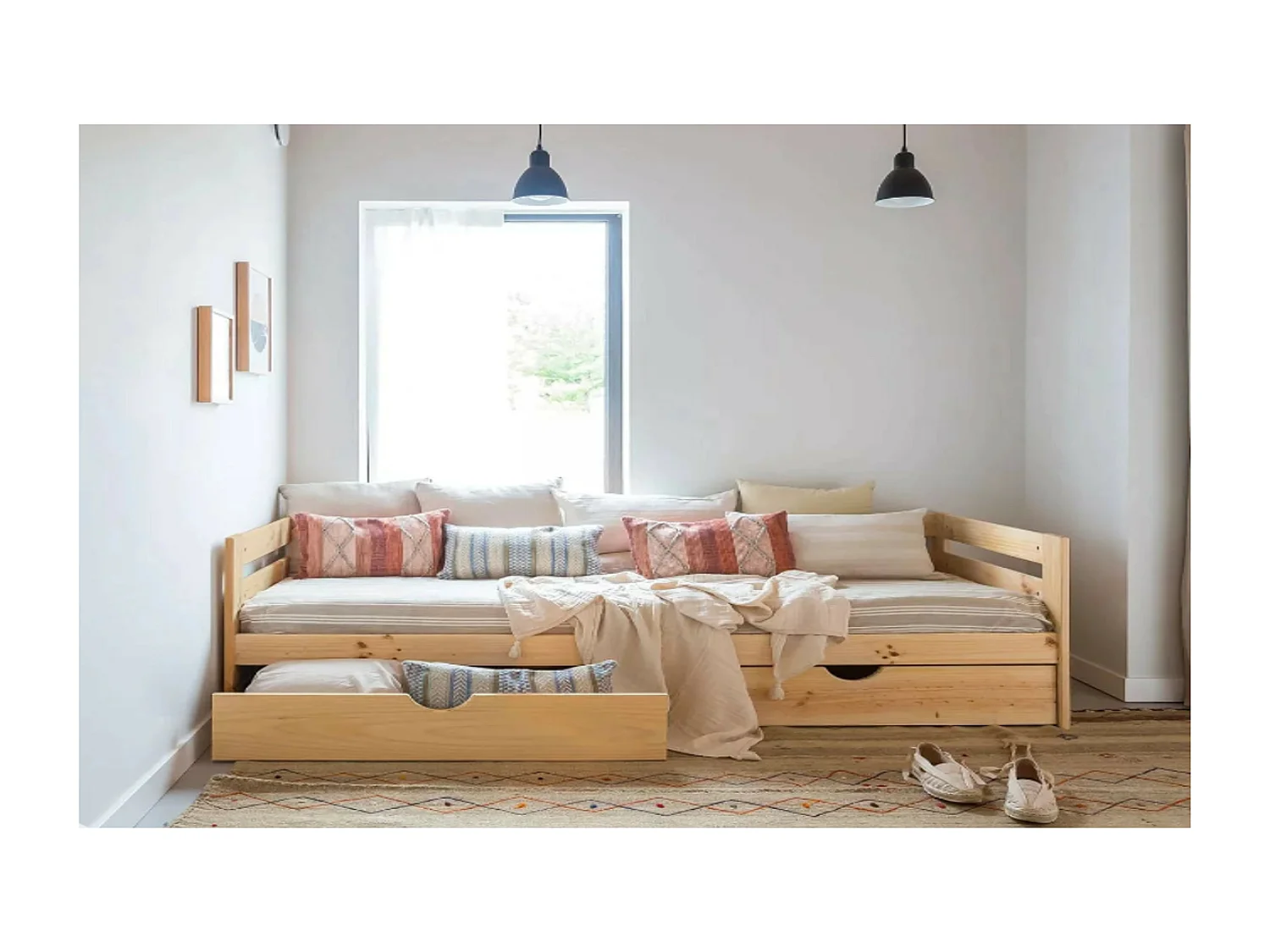 Letto per bambini con cassetti