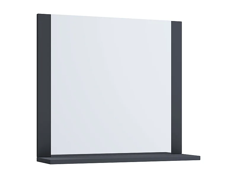 Espelho de banho VCM | Espelho pendurado com prateleira | Design moderno | Dimensões aprox. A. 55 x L. 80 x P. 17 cm | Espelho de Parede – Lendas (Antracite)