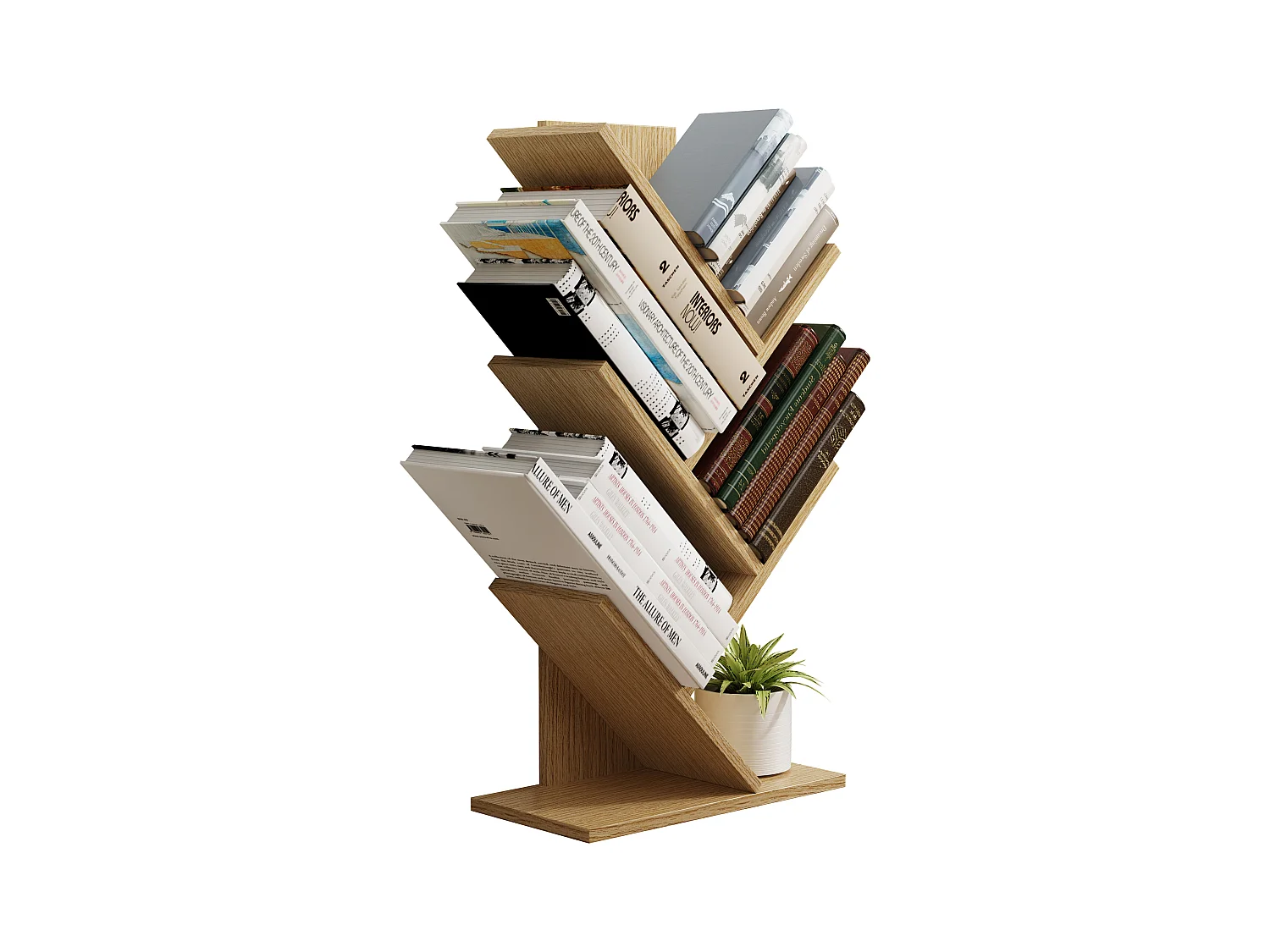 Houten Stand Planken Boeken Nulis L