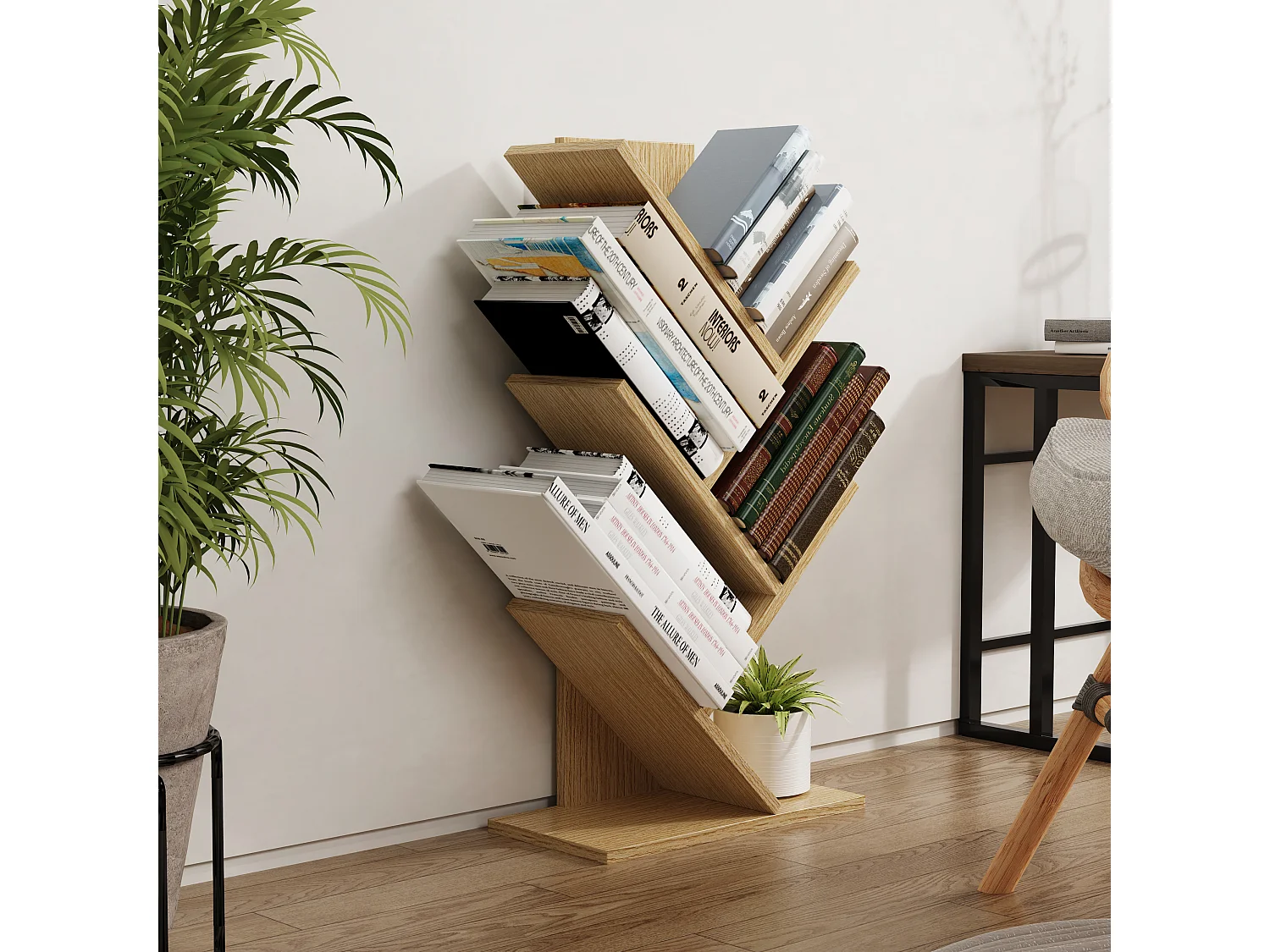 Holz Aufbewahrung Stand Regal Bücher Nulis L