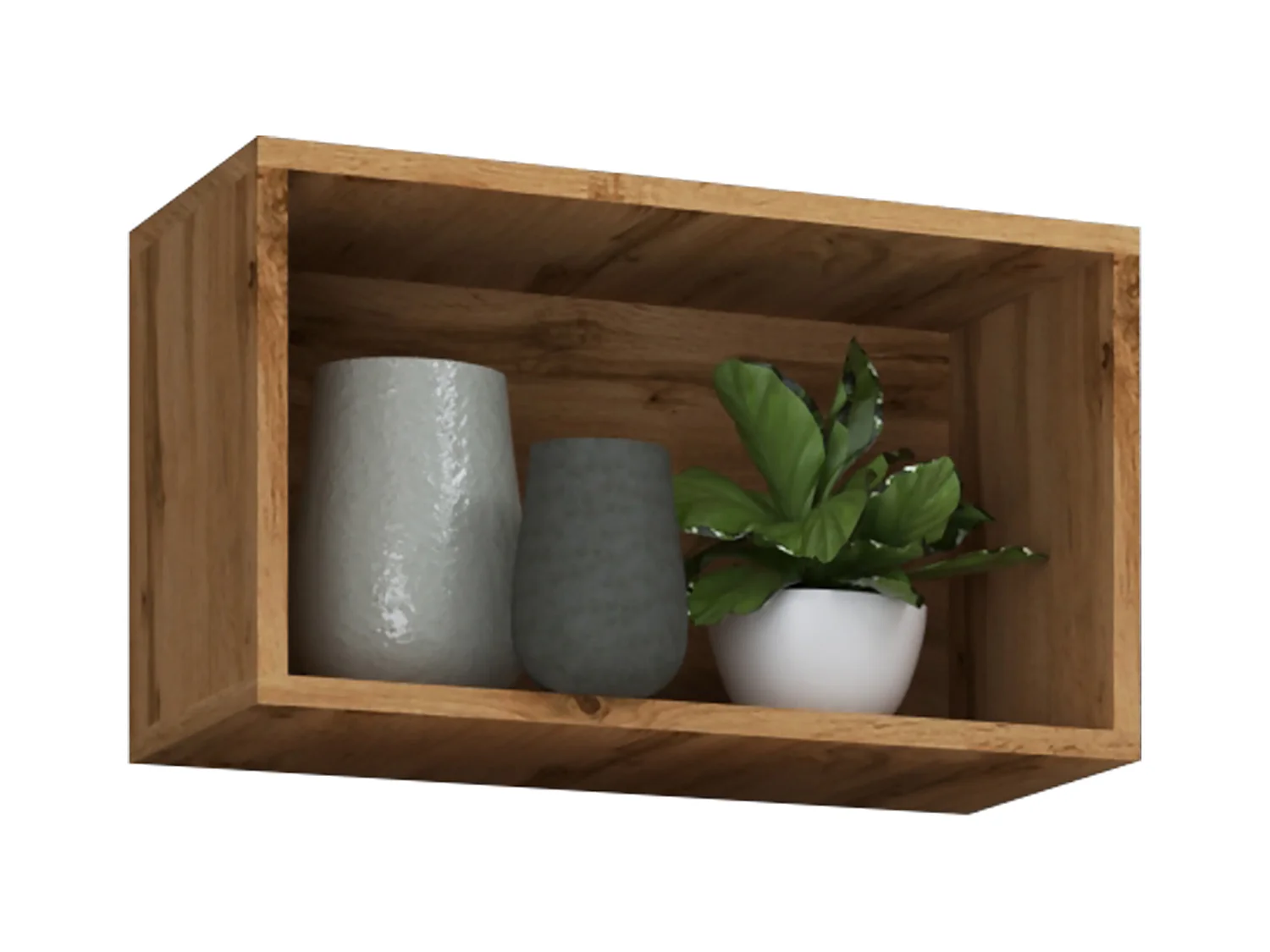 Wall Rack Arila Honey oak H. 30 x W. 50 x D. 28 cm