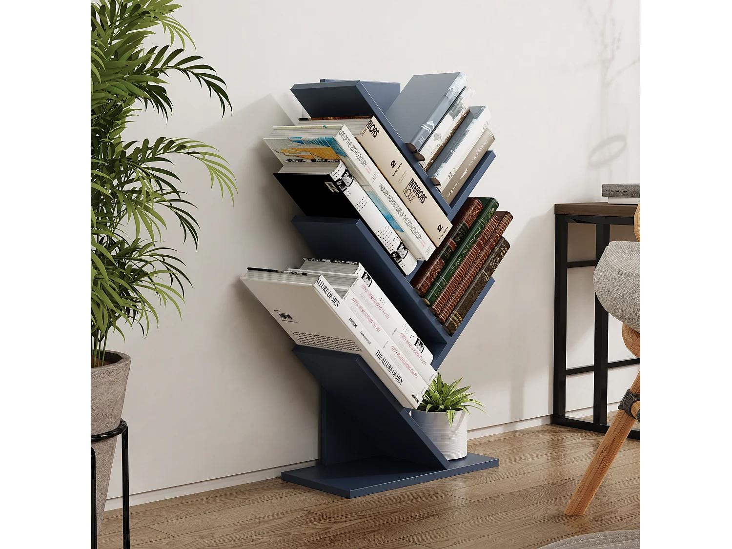 Stand Rack Nulis Anthracite H. 77 x W. 40 x D. 20 cm