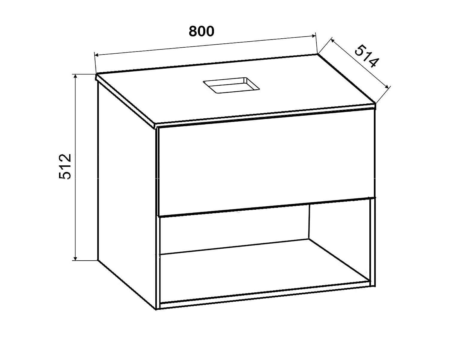 Bathroom furniture washbasin Lendas Honey oak 0