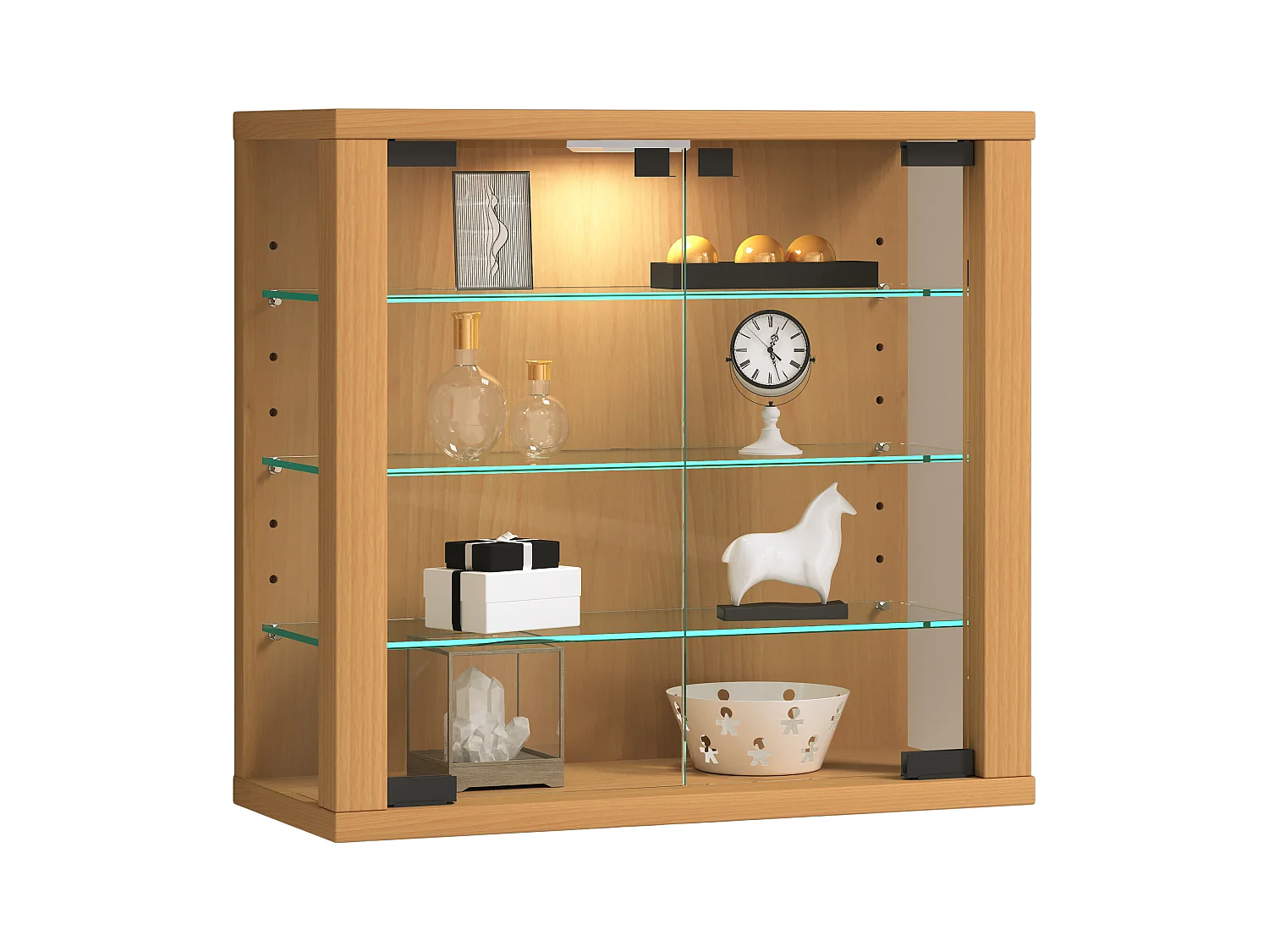 Wall display cabinet Vitrosa Book H. 40 x W. 43 x D. 18 cm