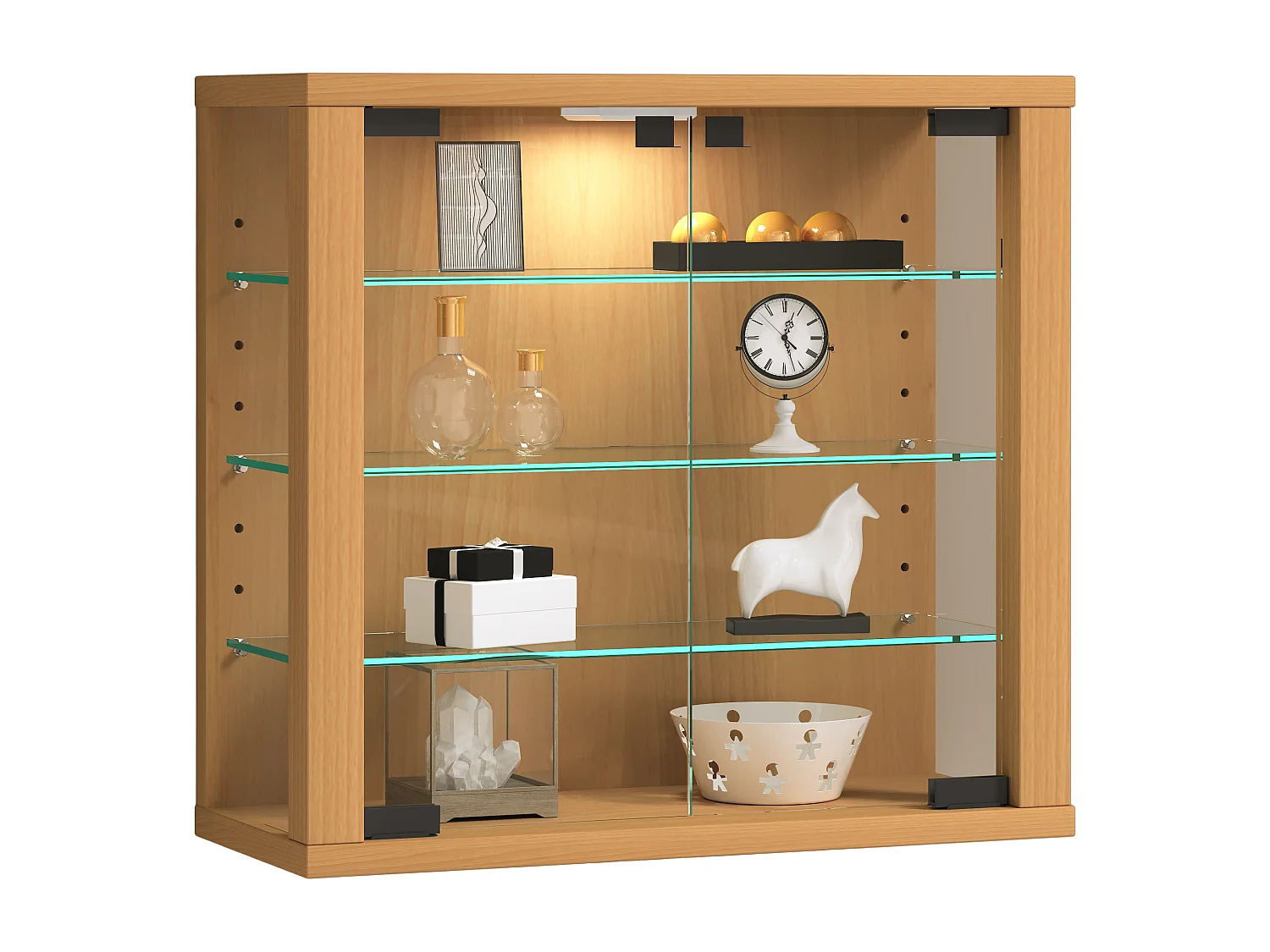 Wall display cabinet Vitrosa Book H. 40 x W. 43 x D. 18 cm