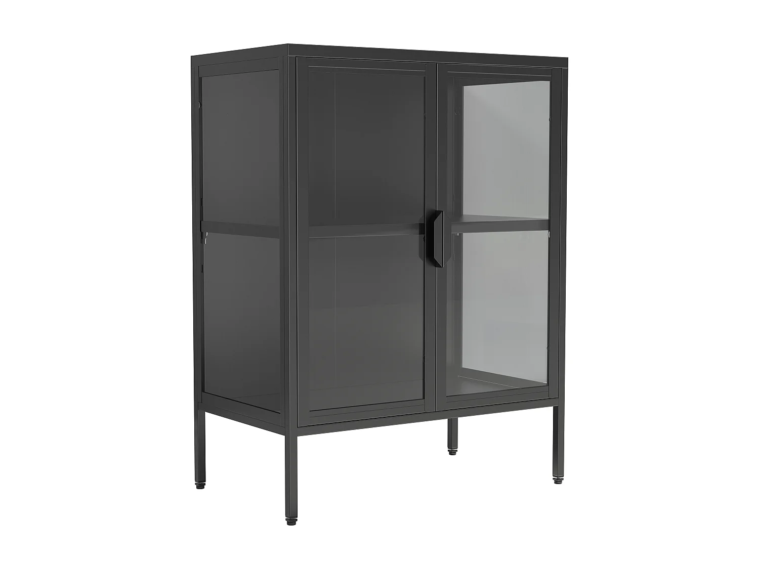 Standing cabinet Floka Black H. 80 x W. 60 x D. 35 cm