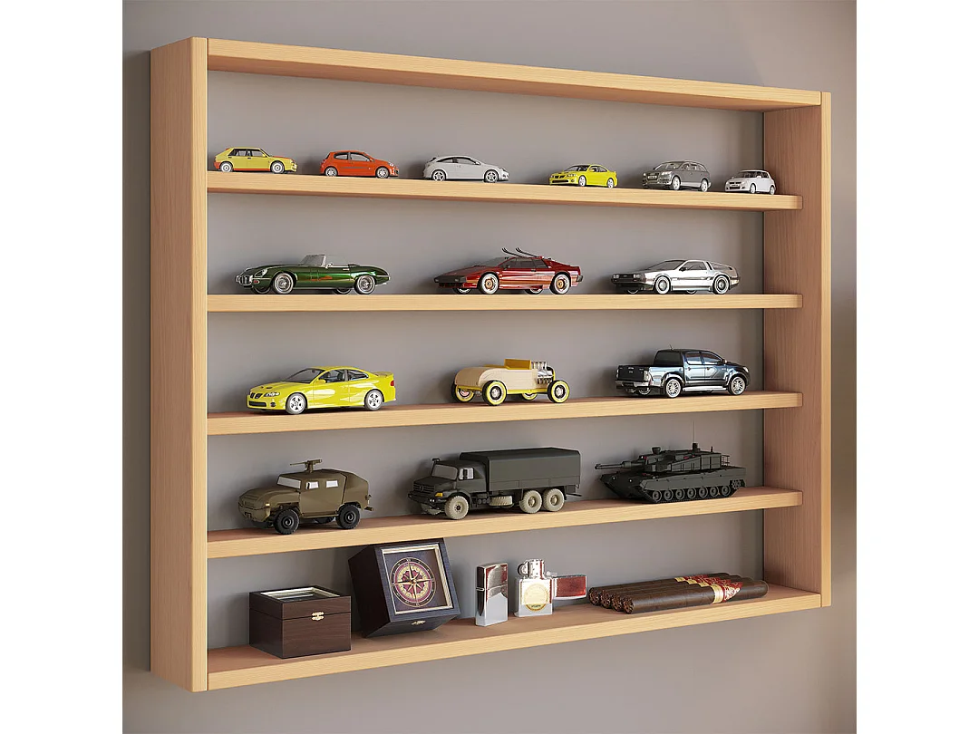 Holz Wandregal Wandvitrine Regal Deko Osado L