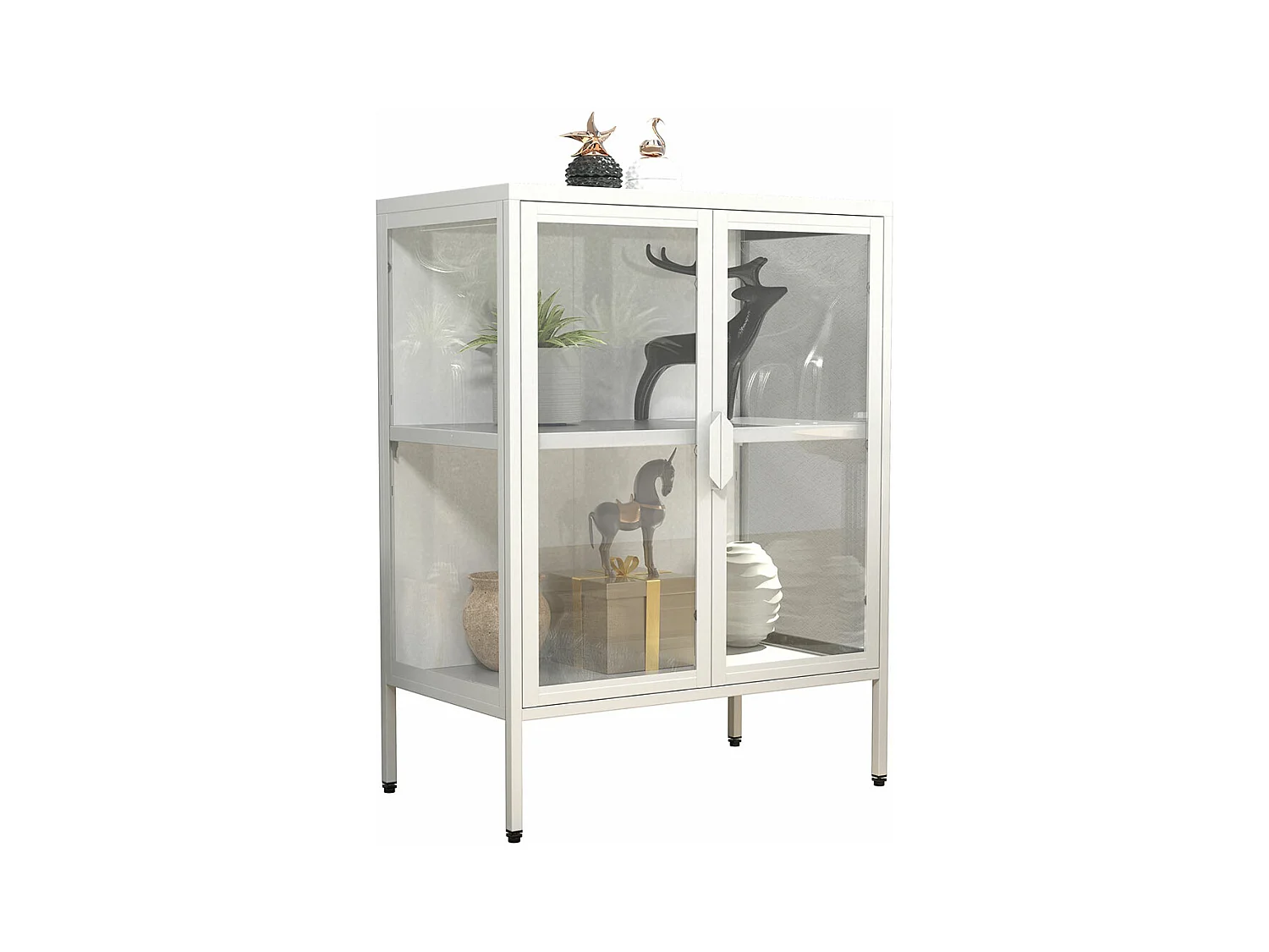 Stahl Glas Standvitrine Vitrine Schaukasten FlokaS