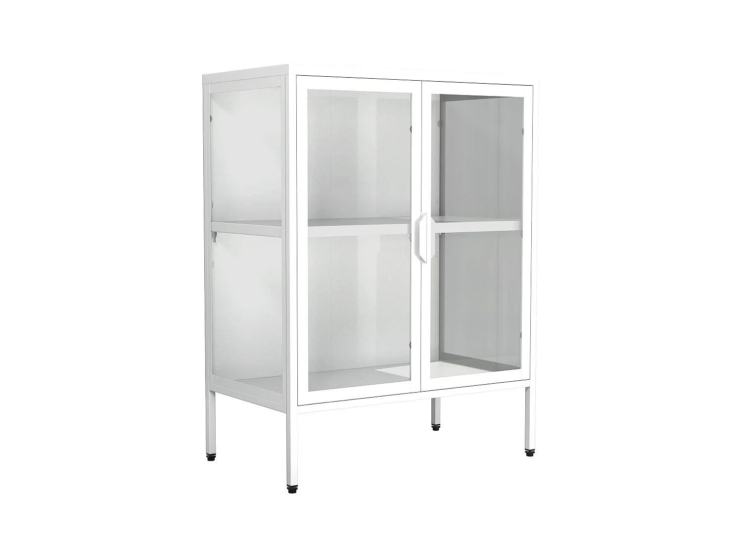 Stahl Glas Standvitrine Vitrine Schaukasten FlokaS