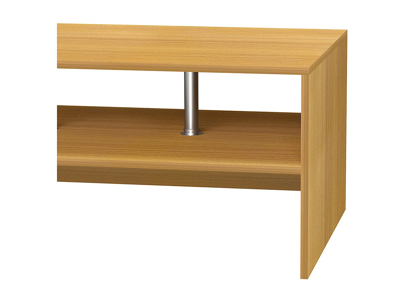 Mesa de café de madeira VCM Sofatic Sala de estar Mesa de mesa lateral Mesa de café Maliso L (faia)