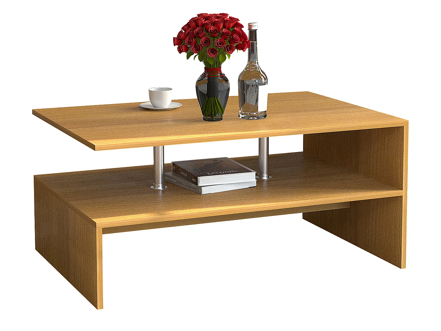 Holz Sofatisch Couchtisch Wohnzimmertisch Maliso L