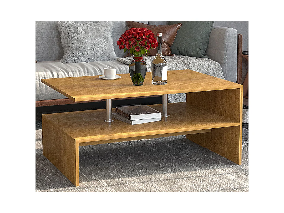Holz Sofatisch Couchtisch Wohnzimmertisch Maliso L