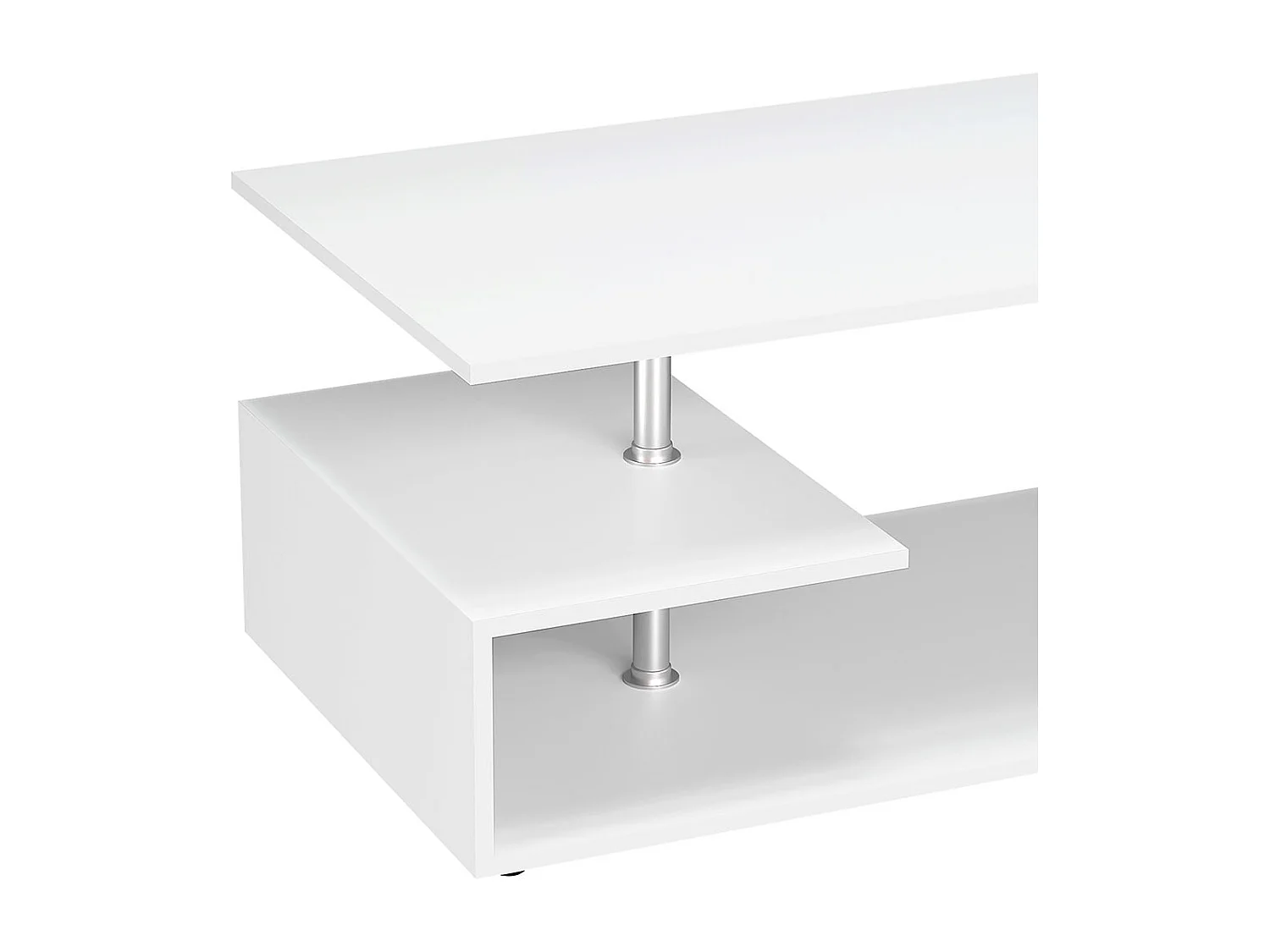 Side table & coffee table Maliso White H. 42 x W. 91 x D. 53 cm