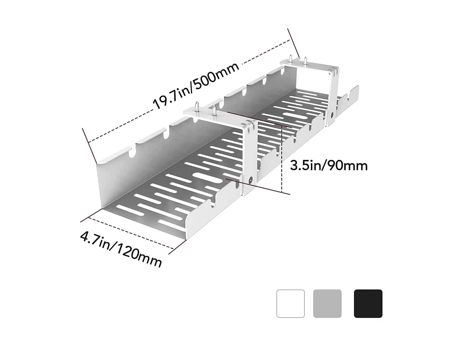Spacetronik ERGOLINE SPK-520G Kabelhalter, grau