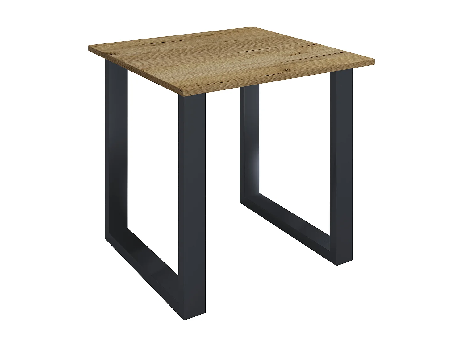 Desk Lona Black / Honey oak H. 76 x W. 80 x D. 80 cm