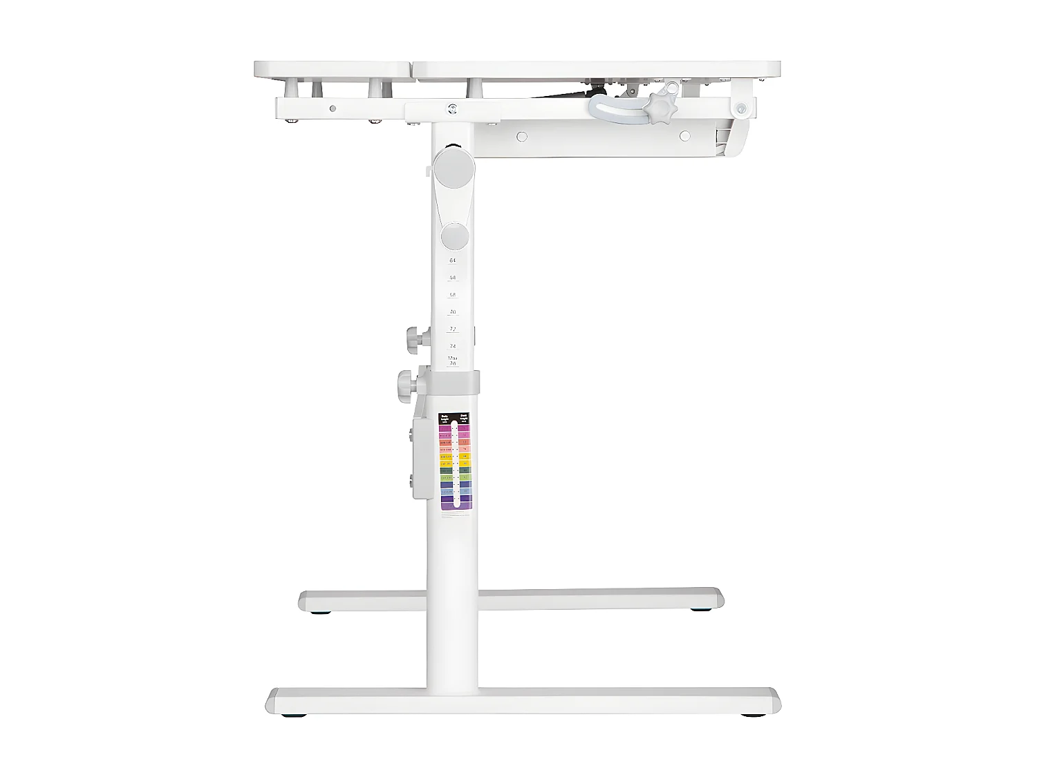 Verstellbarer Kinderschreibtisch XD SPE-X102W 80x60 cm