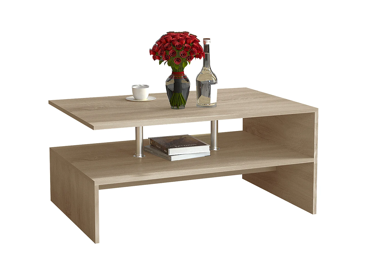 Houten slaapbank salontafel Maliso L