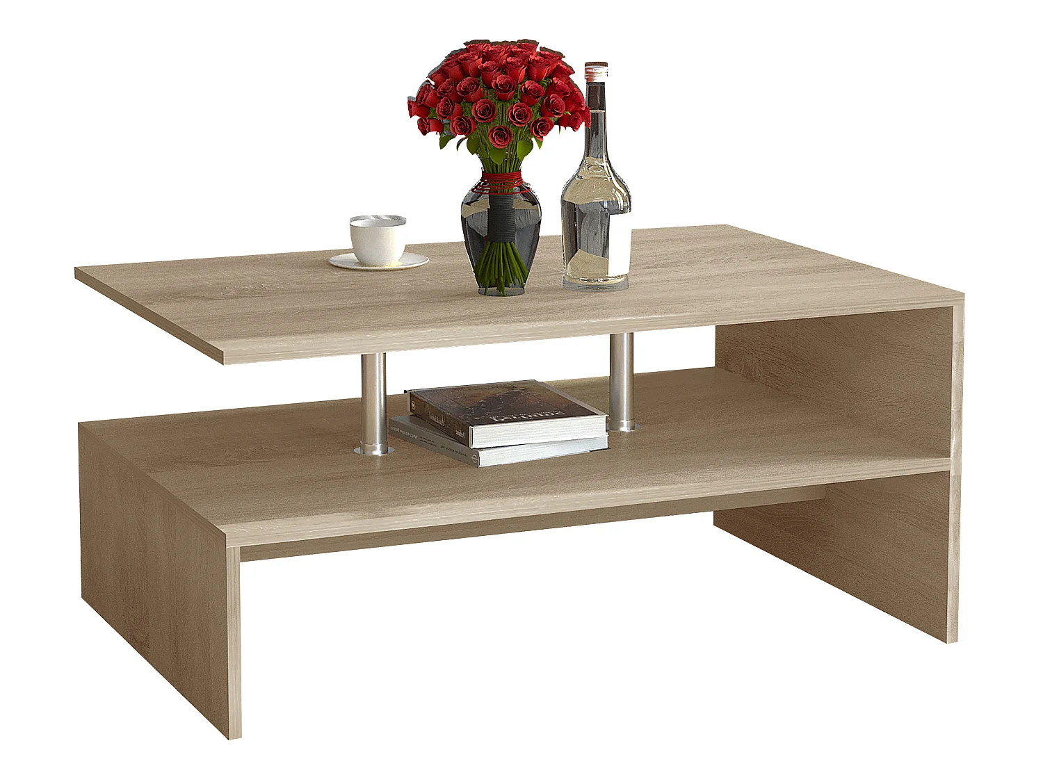 Houten Sofatic salontafel Maliso L