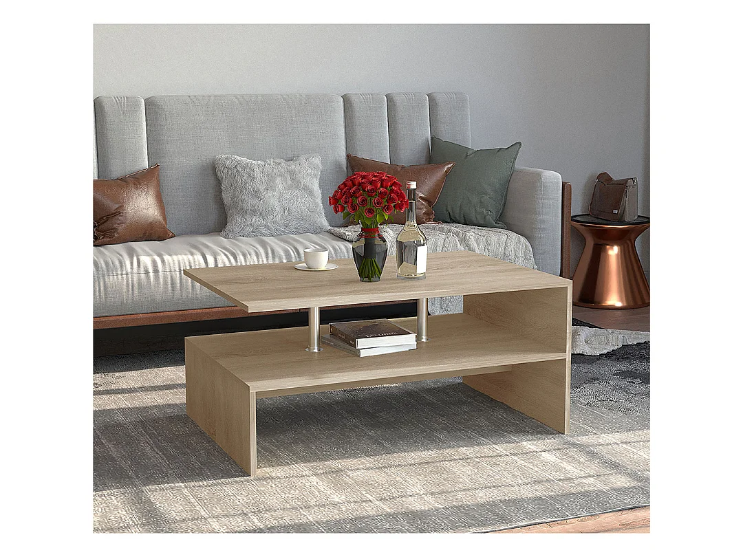 Houten Sofatic salontafel Maliso L